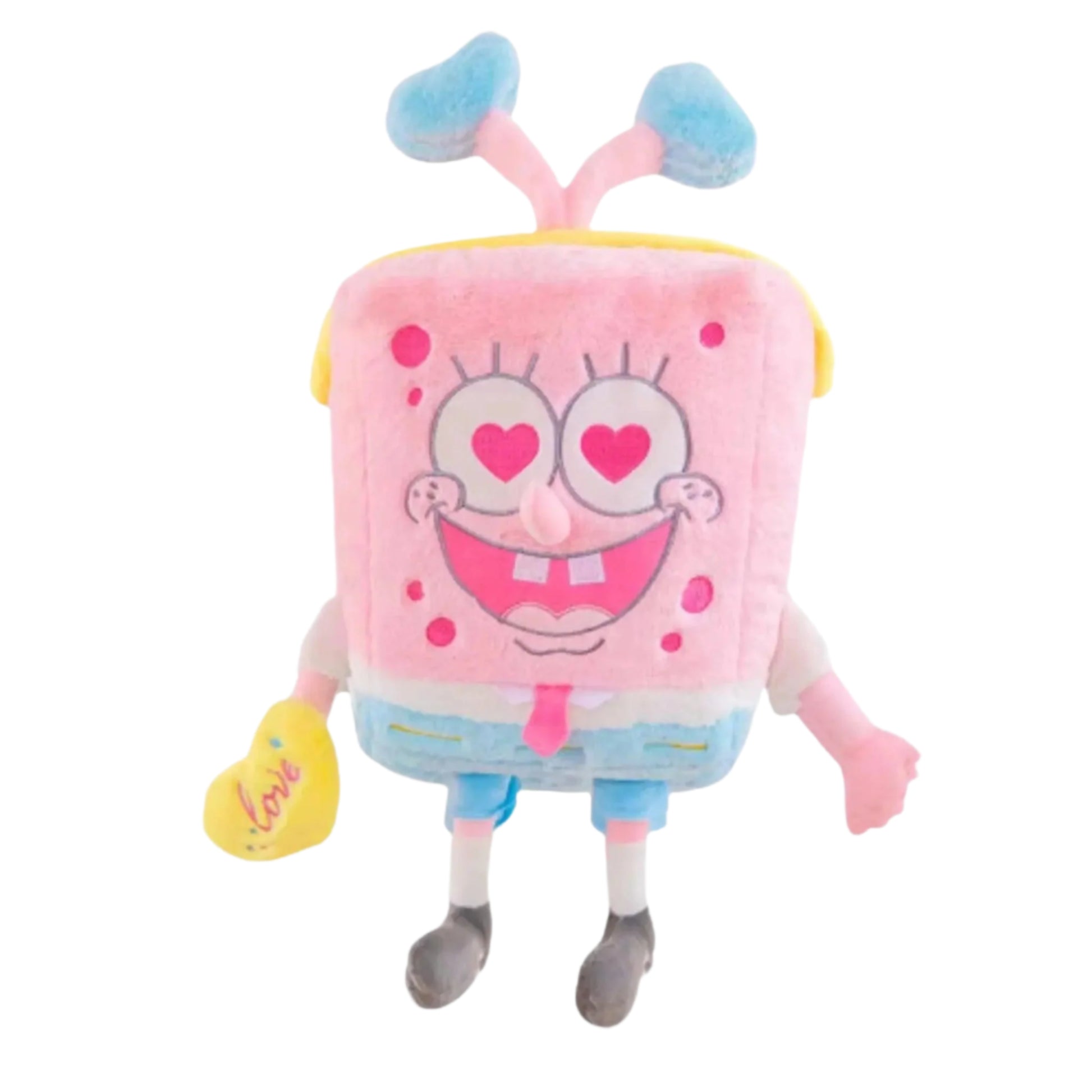 Plush Spongebob Squarepants - Heart Eyes Pink - Plushie Plays
