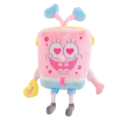 Plush Spongebob Squarepants - Heart Eyes Pink - Plushie Plays