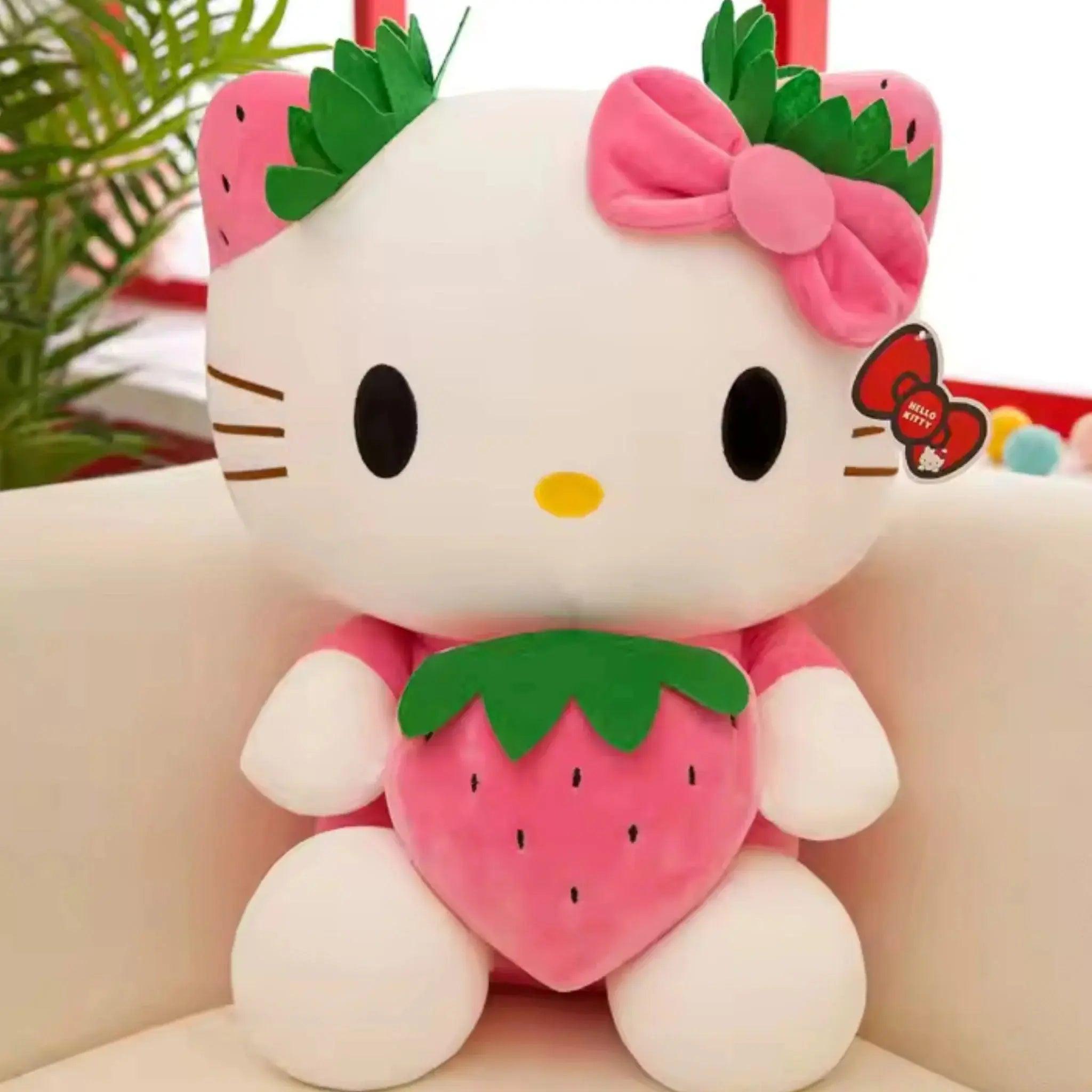 Strawberry Hello Kitty Red & Pink | Plush - Toy Plushieplays