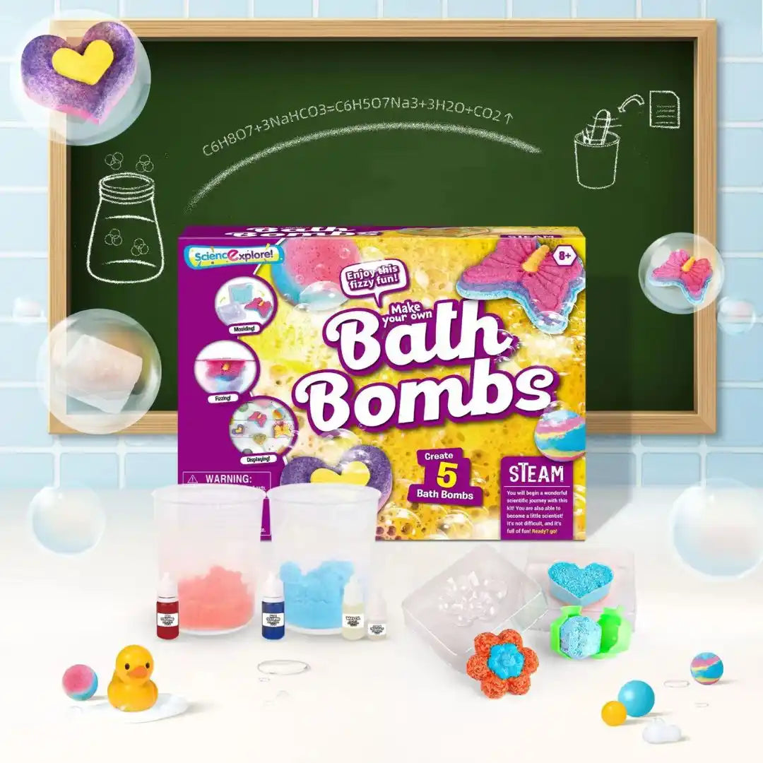 Make Your Own Bath Bombs Kit - Fizzy Fun Bath Bombs Set For Kids