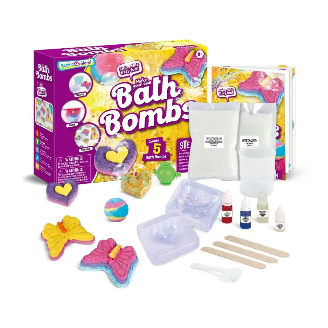 Make Your Own Bath Bombs Kit - Fizzy Fun Bath Bombs Set For Kids