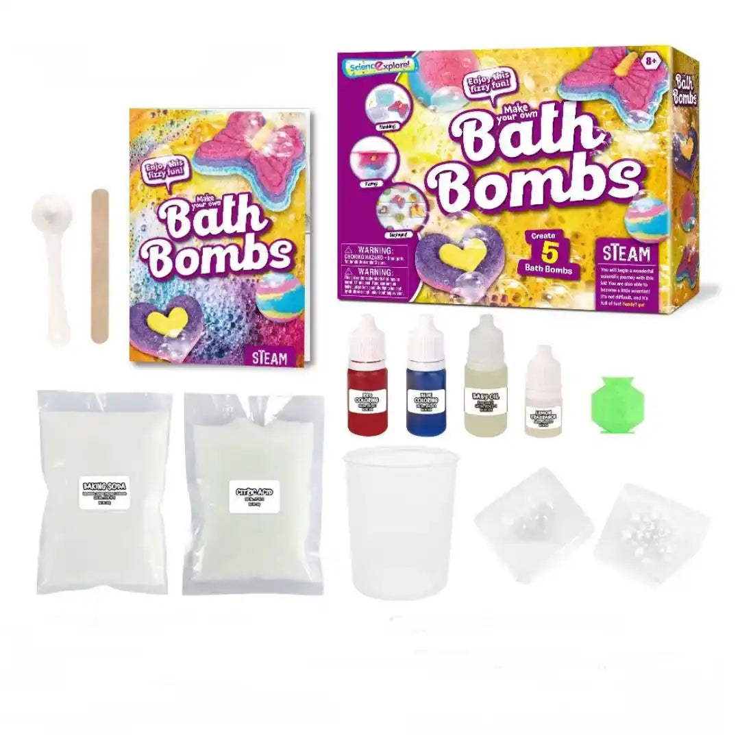 Make Your Own Bath Bombs Kit - Fizzy Fun Bath Bombs Set For Kids