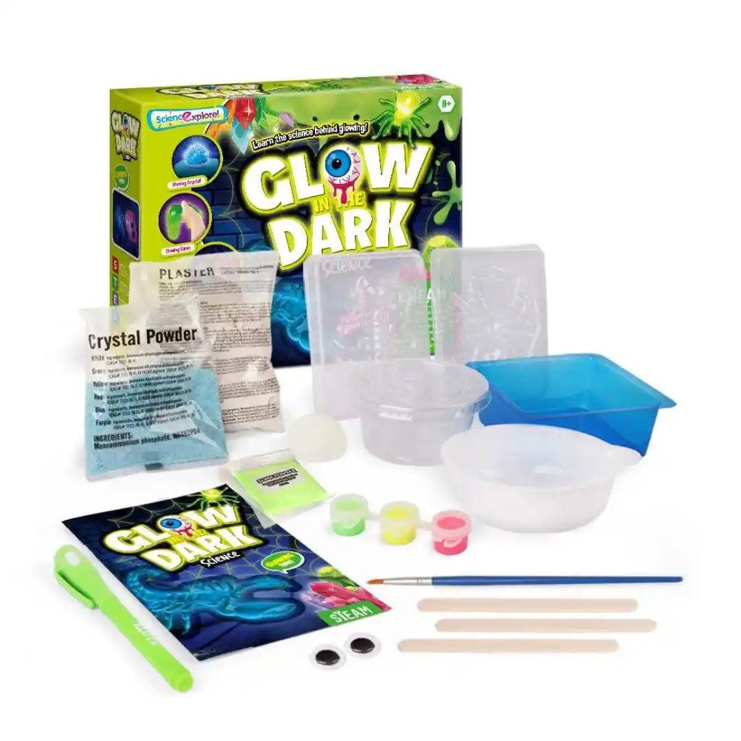 Glow in the Dark Science Kit For Kids - 3 Exciting Experiments Best Science Kit For Kids