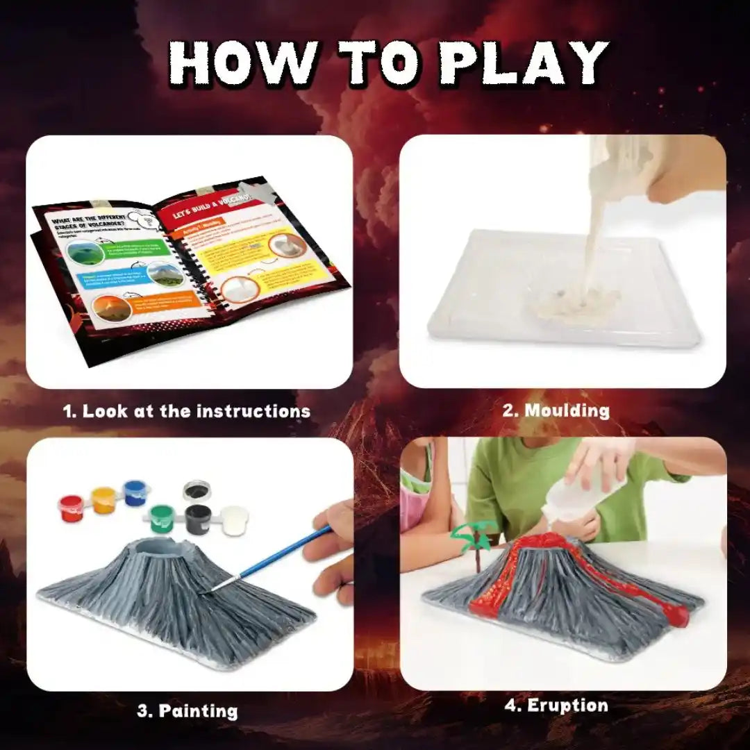 Volcano Eruption Kit - Educational Volcano Kit - Science Experiment Kit