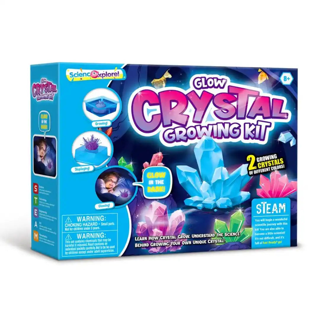 Glow Crystal Growing Kit - Grow 2 Crystals - Best Science Kits For Kids